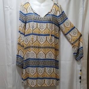 Roxy Long sleeve lightweight summer dress Size M
